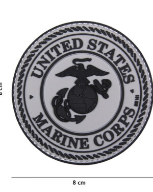 Patch 3D PVC United States Marine Corps grey #18070