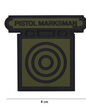 Patch 3D PVC Pistol Marksman green #17083
