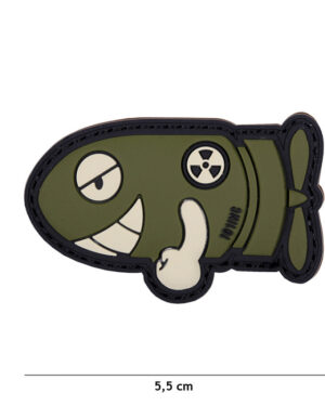 Patch 3D PVC Funny torpedo green #17051