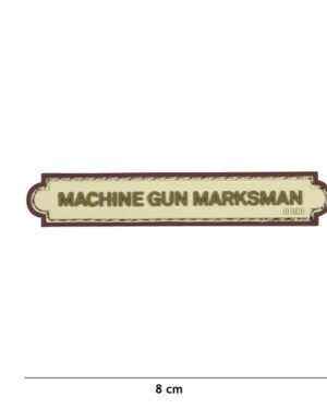 Patch 3D PVC Machine Gun Marksman tab sand #17078