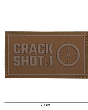 Patch 3D PVC Crack shot coyote #17030