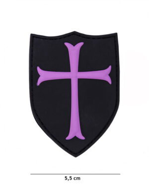 Patch 3D PVC Crusader pink #19049