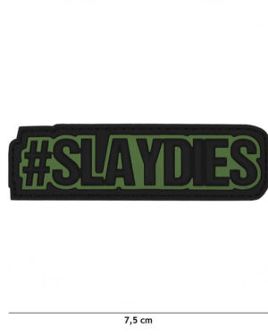 Patch 3D PVC slaydies green #19042