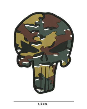 Patch 3D PVC Punisher Belgian camo #9058