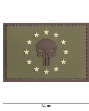 Patch 3D PVC Punisher EU green #12058