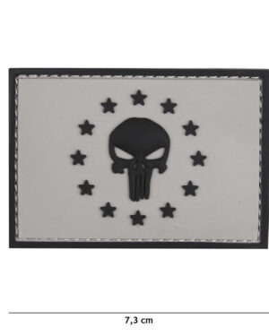 Patch 3D PVC Punisher EU grey #13073