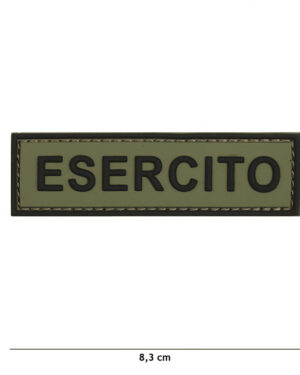 Patch 3D PVC Esercito green #20035