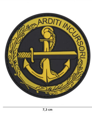 Patch 3D PVC Arditi Incursori yellow #20057