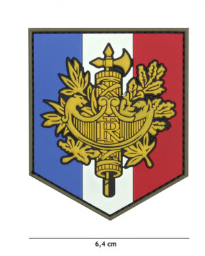 Patch 3D PVC French shield #20061