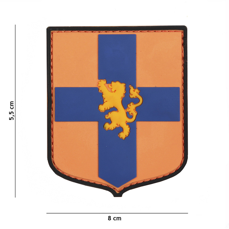 Patch 3D PVC Dutch shield orange #11104