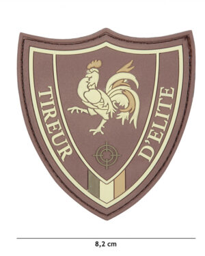 Patch 3D PVC Tireur D'elite brown #11127