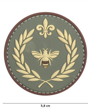 Patch 3D PVC Napoleon bee green #11130