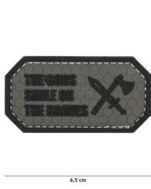 Patch 3D PVC The Gods smile on the braves grey #11141