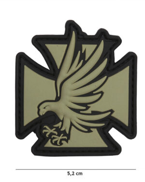 Patch 3D PVC Iron Eagle green #9021