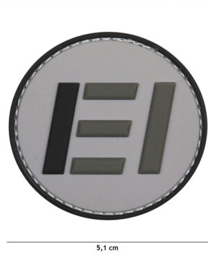 Patch 3D PVC Esercito EI grey #9028