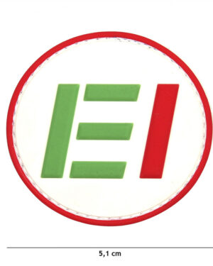 Patch 3D PVC Esercito EI white #12074