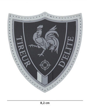 Patch 3D PVC Tireur D'elite black #9047