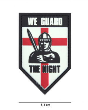 Patch 3D PVC We guard the night white #9052