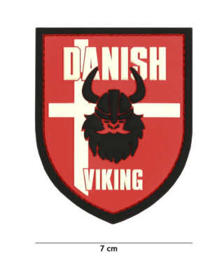 Patch 3D PVC Danish Viking red #13079