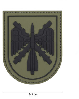 Patch 3D PVC Spanish shield green #13084