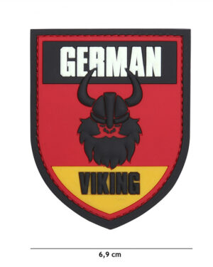 Patch 3D PVC German Viking red #13115
