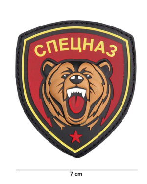 Patch 3D PVC Spetsnaz bear red #9091
