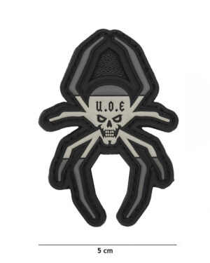Patch 3D PVC Spanisch spider grey #2082