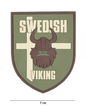 Patch 3D PVC Swedish Viking green #2076