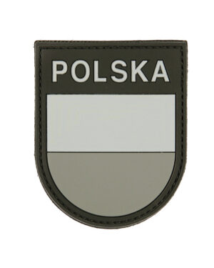 Patch 3D PVC Polska grey #2105