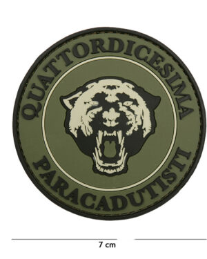 Patch 3D PVC Paracadutisti green #1107