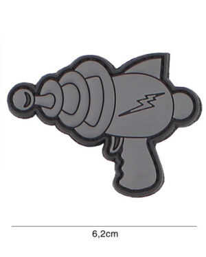 Patch 3D PVC Spacegun grey #3113
