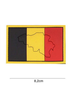 Patch 3D PVC Belgium with contour #4115