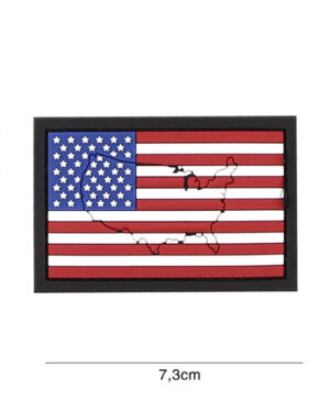 Patch 3D PVC USA with contour #4122
