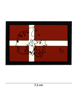 Patch 3D PVC Denmark with contour #4131