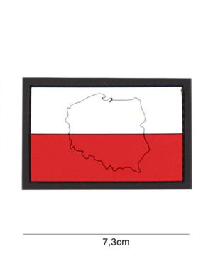 Patch 3D PVC Poland with contour #4134
