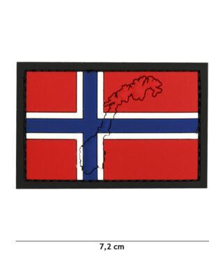 Patch 3D PVC Norway with contour #4135