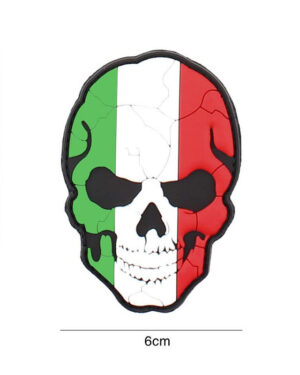 Patch 3D PVC skull Italy cracked #5087