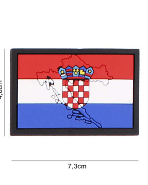 Patch 3D PVC Croatia with contour #5115