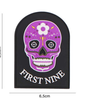 Patch 3D PVC First nine pink #6126