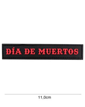 Patch 3D PVC Dia de Muertos (stripe) black #6132