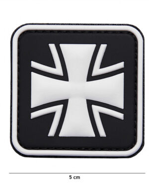 Patch 3D PVC German cross black #8075