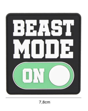 Patch 3D PVC Beast mode on #9104