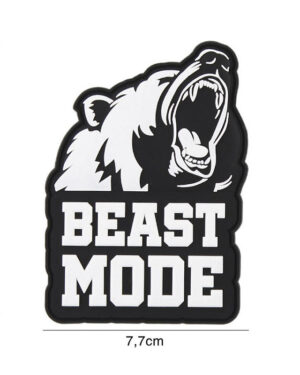 Patch 3D PVC Beast mode black #9106