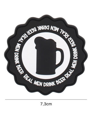 Patch 3D PVC Drink beer black #9116