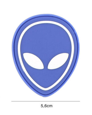 Patch 3D PVC Alien blue #2132