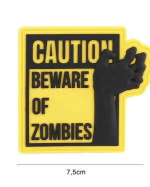 Patch 3D PVC Caution yellow #2121