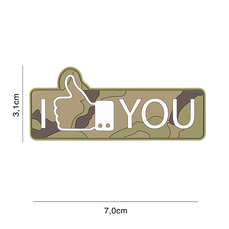 Patch 3D PVC I like you woodland #8119