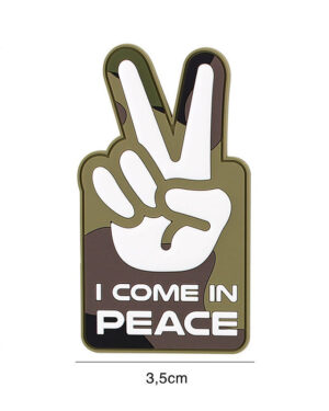 Patch 3D PVC I come in peace woodland #8126