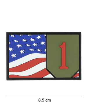 Patch 3D PVC 1st Infantry flag #7089