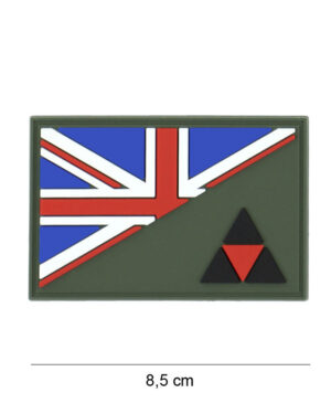 Patch 3D PVC 3rd Infantry half flag #19066